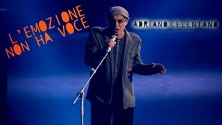 Adriano Celentano  Lemozione non ha voce LIVE 2012 [upl. by Aletsirc734]