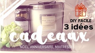 CADEAUX A FAIRE SOI MEME  DIY facile 3 idées  NOEL AID Anniversaire maitresse [upl. by Aisyle524]