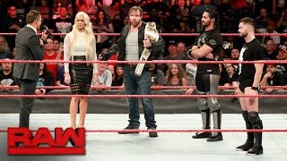 Seth Rollins and Finn Bálor want the Universal Championship Raw May 1 2017 [upl. by Niltag]