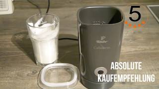 Tchibo Cafissimo Elektrischer Milchaufschäumer 250 ml grau Überhitzungsschutz JentschB Tchibo [upl. by Vaas]