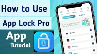 How to use AppLock Pro App  How to Lock amp Unlock Apps in AppLock Pro App [upl. by Justis]