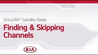 SIRIUSXM® SATELLITE RADIO Finding and Skipping Channels [upl. by Tavy]