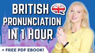 British English Pronunciation in 50 Minutes  ALL 150 words you need  free Pronunciation Ebook [upl. by Malony]