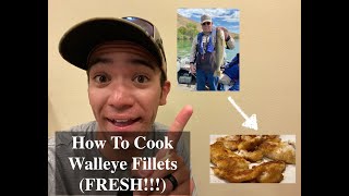 How To Cook Walleye Fillets FRESH [upl. by Birkner]