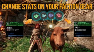 New World MMO  How To Change Stats On Your Faction Gear [upl. by Kola436]