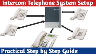 How to install an intercom telephone system  PABX a Practical step by step guide [upl. by Nidia]