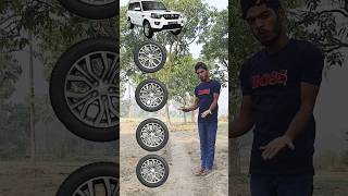 Tyre to Thar Range rover Ducati amp Creta Funny magic vfx shorts [upl. by Azrim]