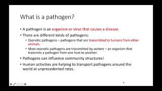 Pathogens and Community [upl. by Aillij55]