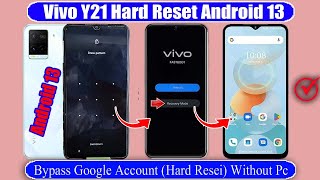 Vivo Y21 Hard Reset Solution  How to Unlock Pin Pattern Lock Y21 Pin lock kaise remove kare2024 [upl. by Aseek326]