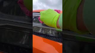 Glue removal from a car stickers removal Mobile Car Valeting Kinsale [upl. by Corri]