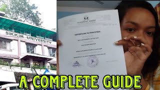 Guide to Uni admissions and clearances after completion✨ Sikkim University🎓 sikkimuniversity [upl. by Dehlia721]