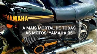 VIUVA NEGRA YAMAHA R5 1971 ACABOU O FREIO QUANDO ACELEREI MAIS FORTE RODEI MAIS 20 KM COM A MOBY [upl. by Ainniz258]