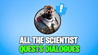 All The Scientist Quests Dialogue in Fortnite Chapter 3 Season 1 [upl. by Nuhsal]