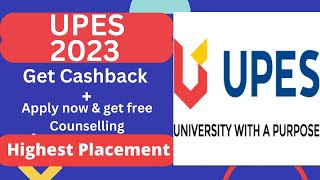 UPES 2023 Application Form  UPES Admission 2023  Highest Scholarship  UPES 2023 Registration [upl. by Nawaj]