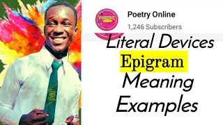 Epigram literary devicemeaningexamples [upl. by Emaj]