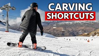 5 Shortcuts To Make Snowboard Carving Easier [upl. by Ahsiram779]