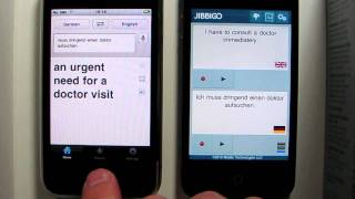 Jibbigo vs Google translate [upl. by Adnilim]