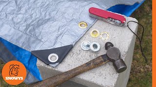 How to Put Grommets or Eyelets into a Tarp [upl. by Hazem]