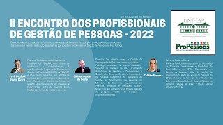 II Encontro dos Profissionais de Gestão de Pessoas  Unifesp  2022 [upl. by Gensmer]