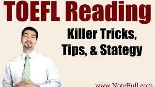 New Killer TOEFL Reading Tricks Tips amp Strategy from NoteFull [upl. by Iaverne]