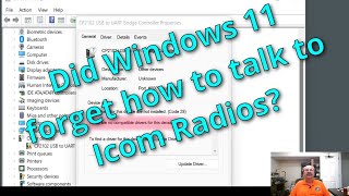 Icom USB Drivers amp Windows 11 [upl. by Tansey]