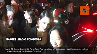 Mardi 24 Septembre 2024 à Paris Paris Fashion Week Iris Mittenaere [upl. by Oeram]