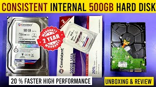 Consistent 500GB Sata Hard Disk Drive for Desktop and CCTV Systems  2 Years Warranty  GCCCare [upl. by Shelman408]