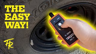 How to Relearn TIRE PRESSURE SENSORS the EASY WAY Chevrolet GM GMC Cadillac TPMS Reset [upl. by Uttica495]