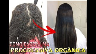 Como Fazer Uma Progressiva Orgânica Perfeita Cabeleireira Letícia Silva do Salão LS Cabelos de Diva [upl. by Kaden]