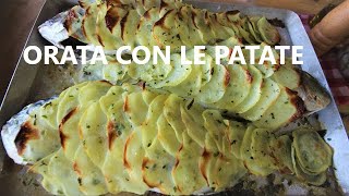 ORATA in CROSTA DI PATATE orata al forno con patate orata in forno con le patate Ricette Orata [upl. by Glynn379]