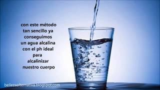 3 formas de cómo hacer Agua Alcalina para beber [upl. by Atiekahs]