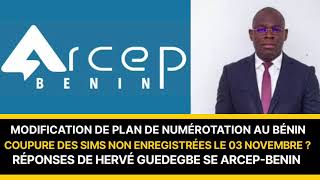 Les Sim non enregistrées suspendues le 3 Novembre 2024  Réponse du secrétaire exécutif de LArcep [upl. by Vassell]