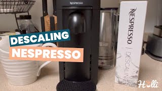 How to Descale amp Rinse the Nespresso Vertuo Plus A StepbyStep Guide [upl. by Truscott530]