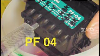 Canon PF04 printhead unclog with magic bullet [upl. by Ecidnacal]