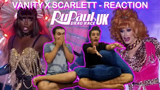 Vanity Milan X Scarlett Harlett Scandalous  BRAZIL REACTION  Drag Race UK  Season 3 [upl. by Nonac194]