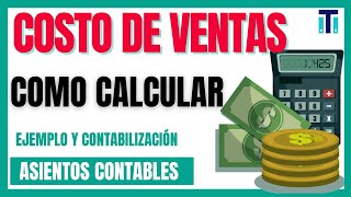 cómo determinar el costo de ventas Ejemplos y Contabilización✏️📖 [upl. by Sophey]