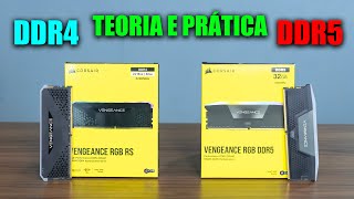 A REAL DIFERENÇA ENTRE MEMÓRIA RAM DDR4 E DDR5 TEORIA E PRÁTICA [upl. by Brower692]