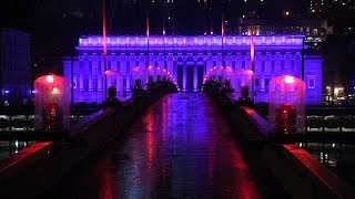 Lyon sillumine pour la Fête des Lumières [upl. by Dnamron538]