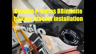 Replace Cervelo Pseries factory bottom bracket with BBinfinite [upl. by Kcirdehs]