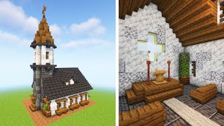 Minecraft 119 How to build a Deepslate Church Tutorial [upl. by Acirej]