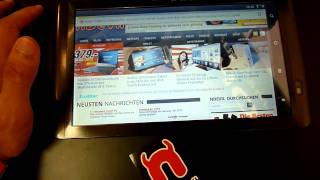 Archos 101 Internet Tablet Hands On  English [upl. by Tterag]