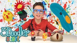 3Д Химикалка  Как да си направим ЯКИ 3D ОЧИЛА ЛЕСНО 3Doodler Start [upl. by Yadnus]