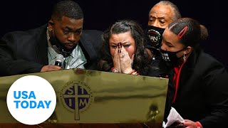 Funeral held for Daunte Wright 20yearold man killed by police near Minneapolis  USA TODAY [upl. by Eenor]