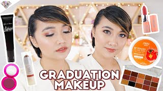 TIPID amp DRUGSTORE GRADUATIONGRADUATION PICTORIAL MAKEUP LOOK FOR MORENA  MAE LAYUG [upl. by Phyllis]