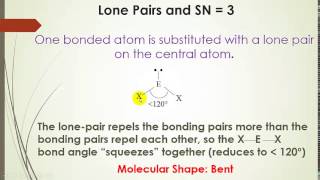 VSEPR Geometries Steric Numbers 2  4 with Examples Part 3 of 5 [upl. by Kerin]