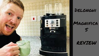 Delonghi Magnifica S  Bean to Cup coffee machine REVIEW [upl. by Nairbo]