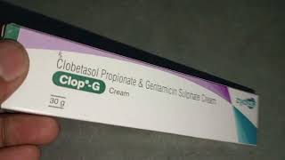 Clobetasol Propionate amp Gentamicin Sulphate Cream Uses In Hindi  Clop  G Cream Uses amp Side Effect [upl. by Adnirim994]