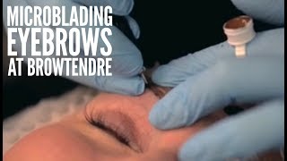 Microblading Eyebrows by BrowTendre Glendale CA [upl. by Ahsiner]