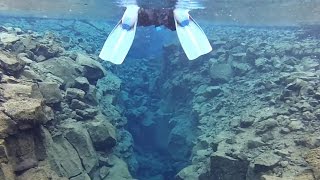 Snorkelling at the MidAtlantic Ridge  Iceland [upl. by Etnohc]