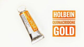 Holbein HWC Quinacridone Gold Watercolors [upl. by Louisette277]